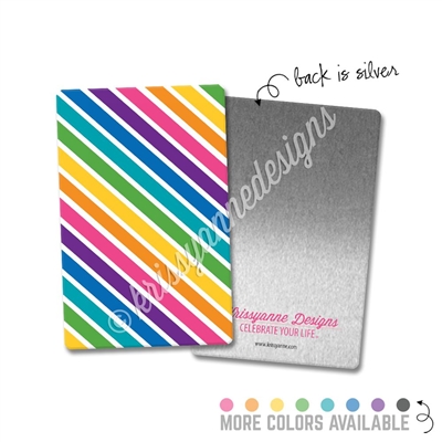 Rectangle Metal Washi Card - Stripes