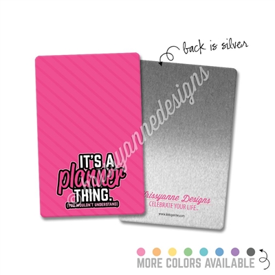 Rectangle Metal Washi Card - Planner Thing