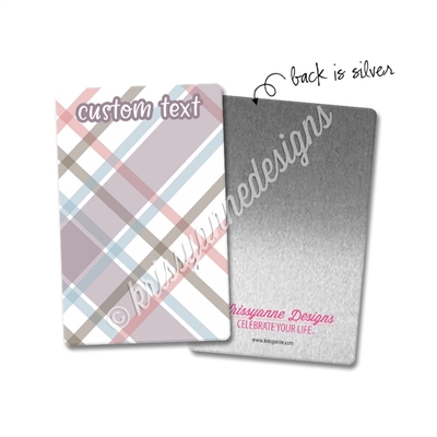 Personalized Rectangle Metal Washi Card - Autumn is Calling
