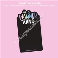 Acrylic Washi Card | 2023 Planner Thing