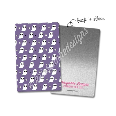 Rectangle Metal Washi Card - Happy Haunting