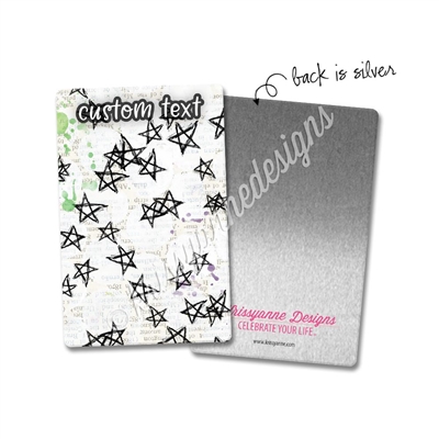 Personalized Rectangle Metal Washi Card - Something Wicked