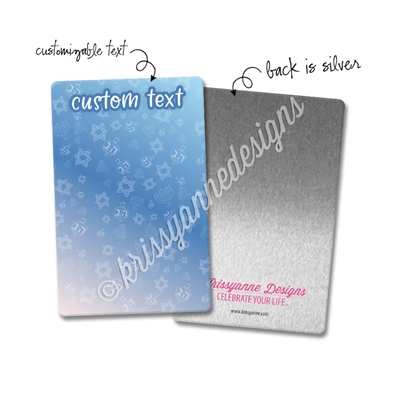 Rectangle Metal Washi Card - Shine Bright
