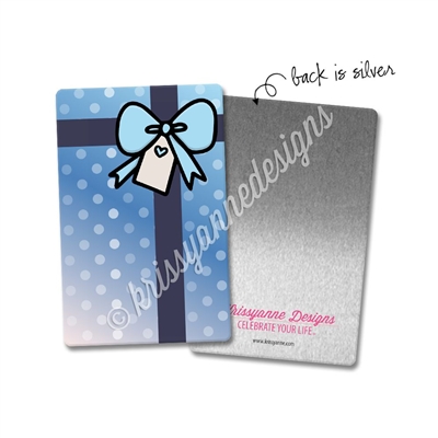 Rectangle Metal Washi Card - Shine Bright Present