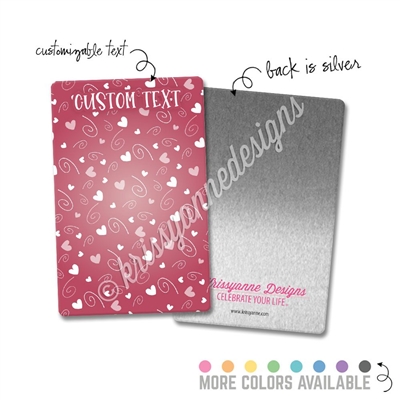 Personalized Rectangle Metal Washi Card - Sweeter Life