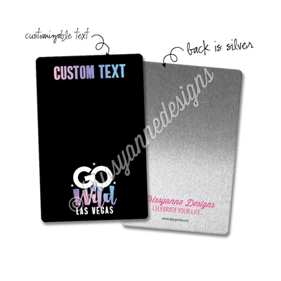 Personalized Rectangle Metal Washi Card - GO Wild 2019