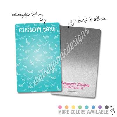 Personalized Rectangle Metal Washi Card - Sunny Days