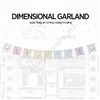 Dimensional Wood Garland - Be Mine