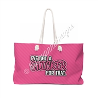 KAD Extra Large Weekender Tote - Sticker for That