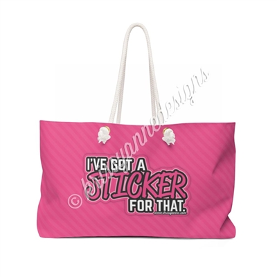 KAD Extra Large Weekender Tote - Sticker for That