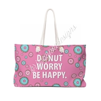 KAD Extra Large Weekender Tote - Donut Worry