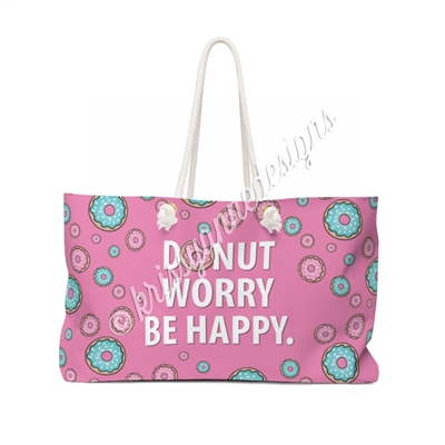KAD Extra Large Weekender Tote - Donut Worry