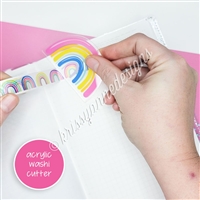 Acrylic Washi Cutter - Bold Rainbow