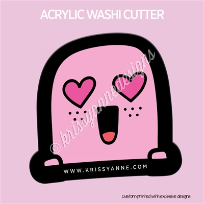 Acrylic Washi Cutter - Heart Eye Steve