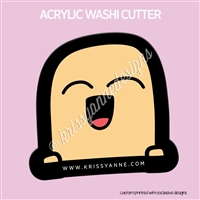 Acrylic Washi Cutter - Big Smiles Steve