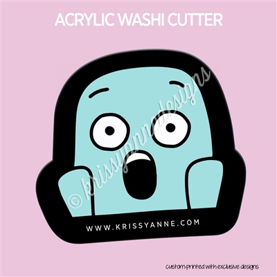 Acrylic Washi Cutter - Shocked Steve