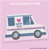 Acrylic Washi Cutter - Happy Mail Truck