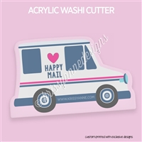 Acrylic Washi Cutter - Happy Mail Truck