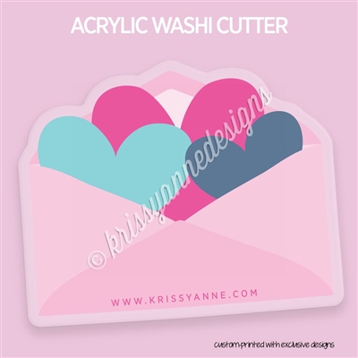 Acrylic Washi Cutter - Love Letter
