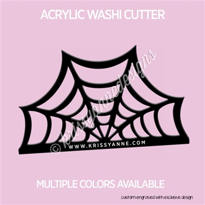 Acrylic Washi Cutter - Spiderweb