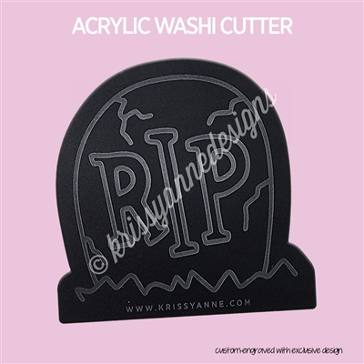 Acrylic Washi Cutter - Tombstone