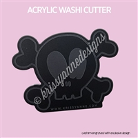 Acrylic Washi Cutter - Skull & Crossbones