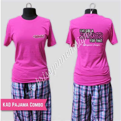 KADdict Wear - Pink Sticker for That PJ Combo Set