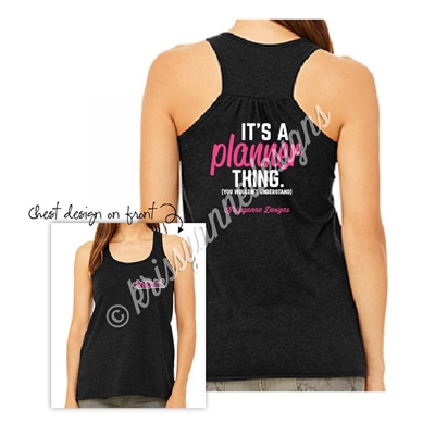 KADdict Wear - Black Planner Thing Tank