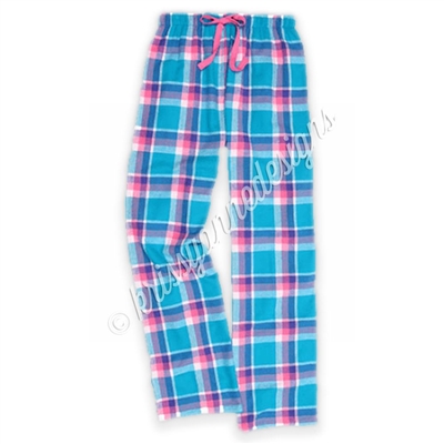 KADdict Wear - Blue/Pink Plaid PJ Pant