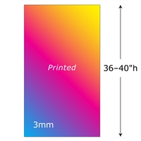 36-40"h Twist Printed Panel - 3mm