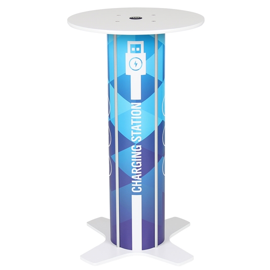 Round Bar Table Charging Station