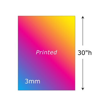 30"h Twist Printed Panel - 3mm