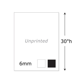 30"h Twist Unprinted Panel - 6mm
