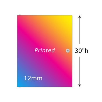 30"h Twist Printed Locking Door