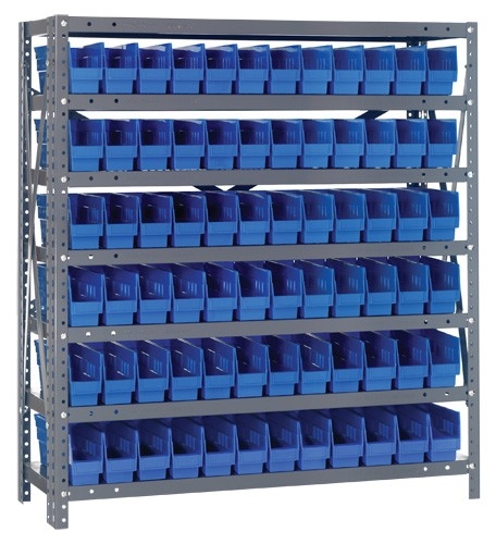 1239-100 4 Inch Shelf Bin Steel Shelving