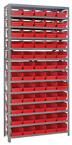 1275-102 4 Inch Shelf Bin Steel Shelving