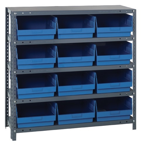 1839-210 6 Inch Shelf Bin Steel Shelving