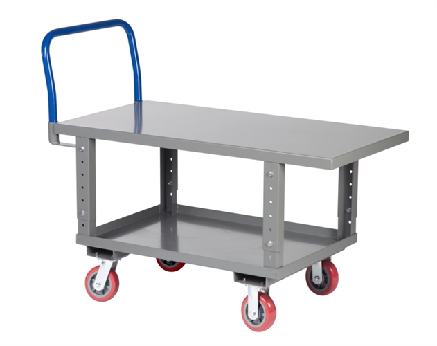 Adjustable Height Ergonomic Transport Cart