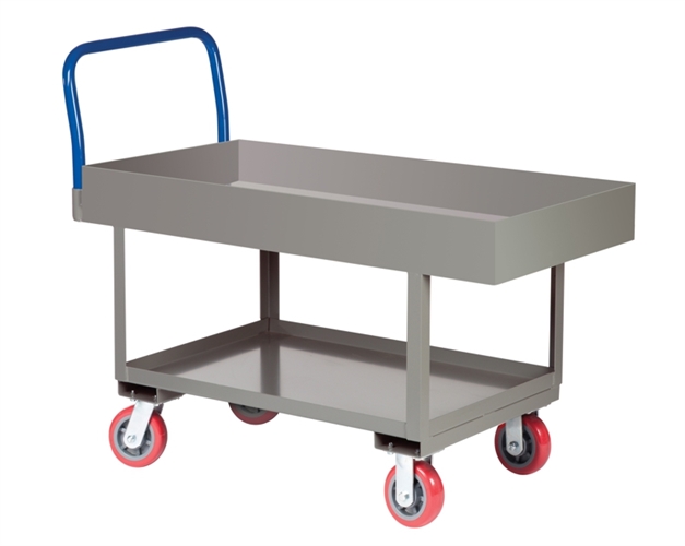 6 Inch Deep Box Ergonomic Work Height Transport Cart