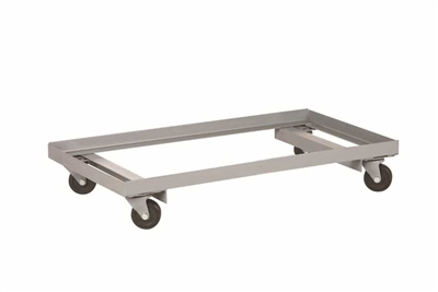 ADU11 - Angle Iron Dolly with Lips - 18" x 24" Deck Size, Color Gray