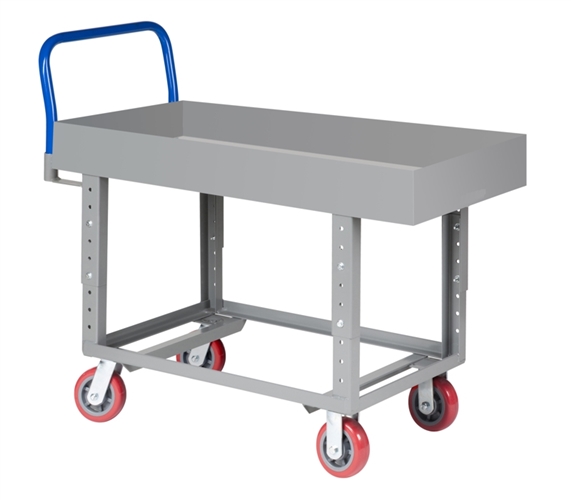 Deep Box Adjustable Height Ergonomic Platform Cart