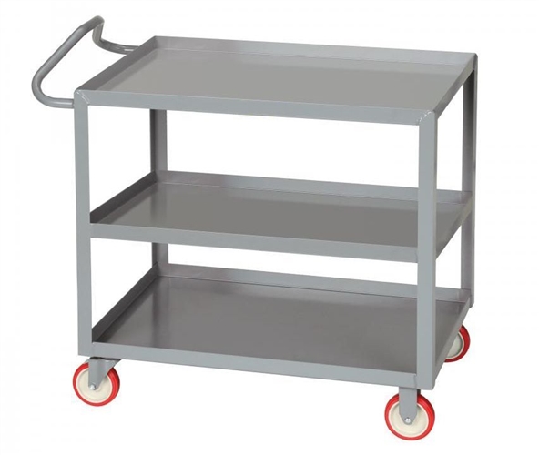 Ergonomic Three Shelf Cart