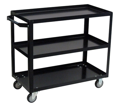BZ17 - 14 Gauge Three Shelf Cart - 24" x 36" Shelf Size