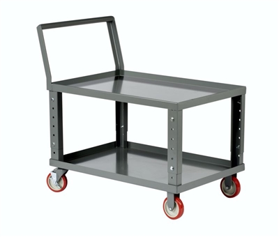 Adjustable Height Low Deck Cart Lips Up
