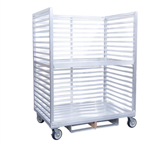 Aluminum Case Pick/Put Away Picking Cart - 53" x 36" Shelf Size