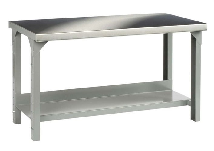Adjustable Stainless Steel Top Workbench
