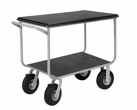 Cushion Load Mobile Instrument Cart with Full Pneumatic Casters