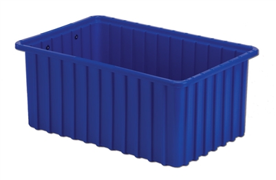 Carton of (6) DC2-070 - Divider Tote Box, 16-1/2" L X 10-7/8" W x 7" H