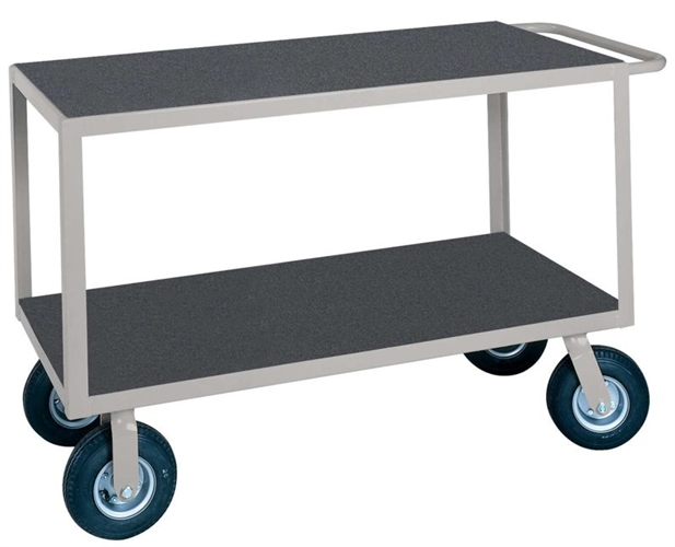 Two Shelf Angle Frame Instrument Cart - 30" x 60" Shelf Size