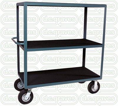 DM24 - Three Shelf Instrument Stock Cart - 30" x 48" Shelf Size
